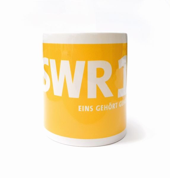 SWR1 Tasse 80 mm - glänzend "Eins gehört gehört"